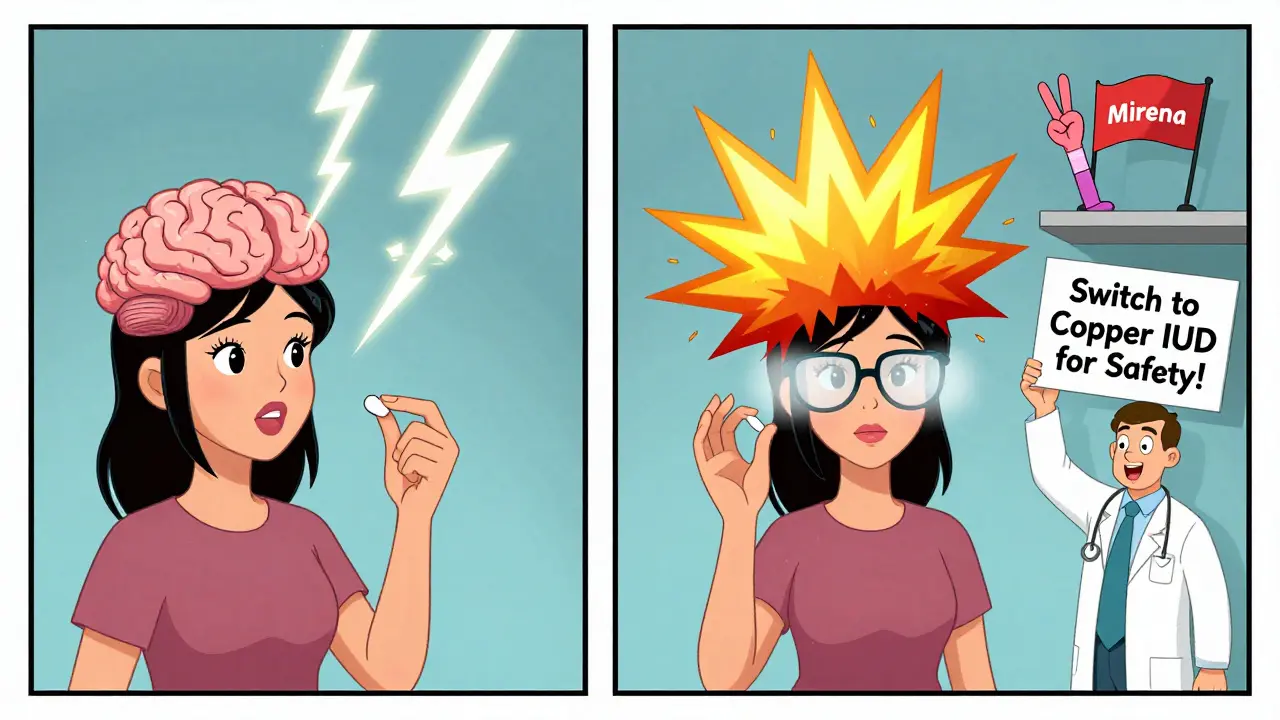 A woman's brain spikes dangerously on one side and crashes on the other due to lamotrigine and birth control interaction.