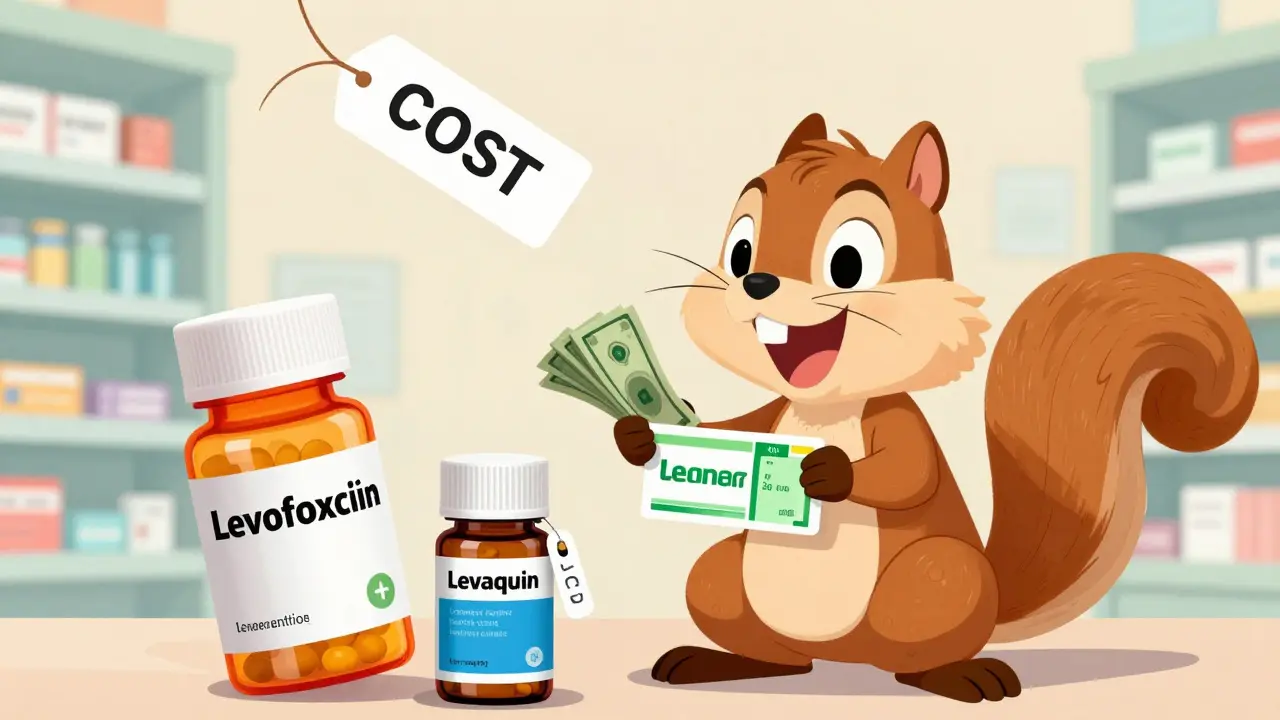 Squirrel saving money on generic antibiotics