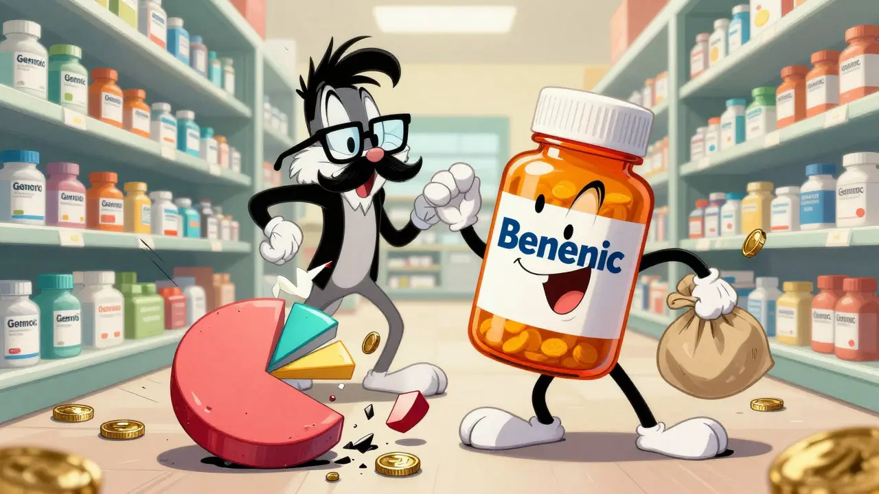 Sneaky brand drug undercuts generic competitor in pharmacy